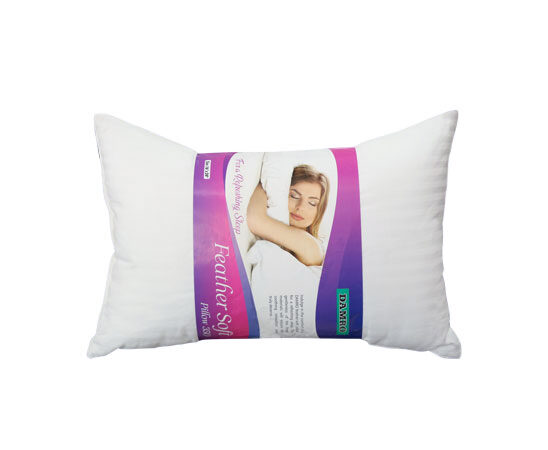 Feather soft bed pillow