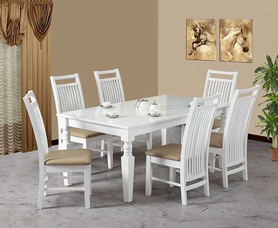 Nevada Dining Suite ( White )